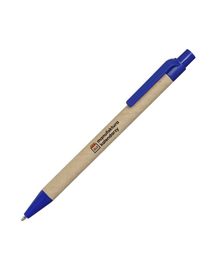 Długopis kartonowy z EKO papieru niebieski