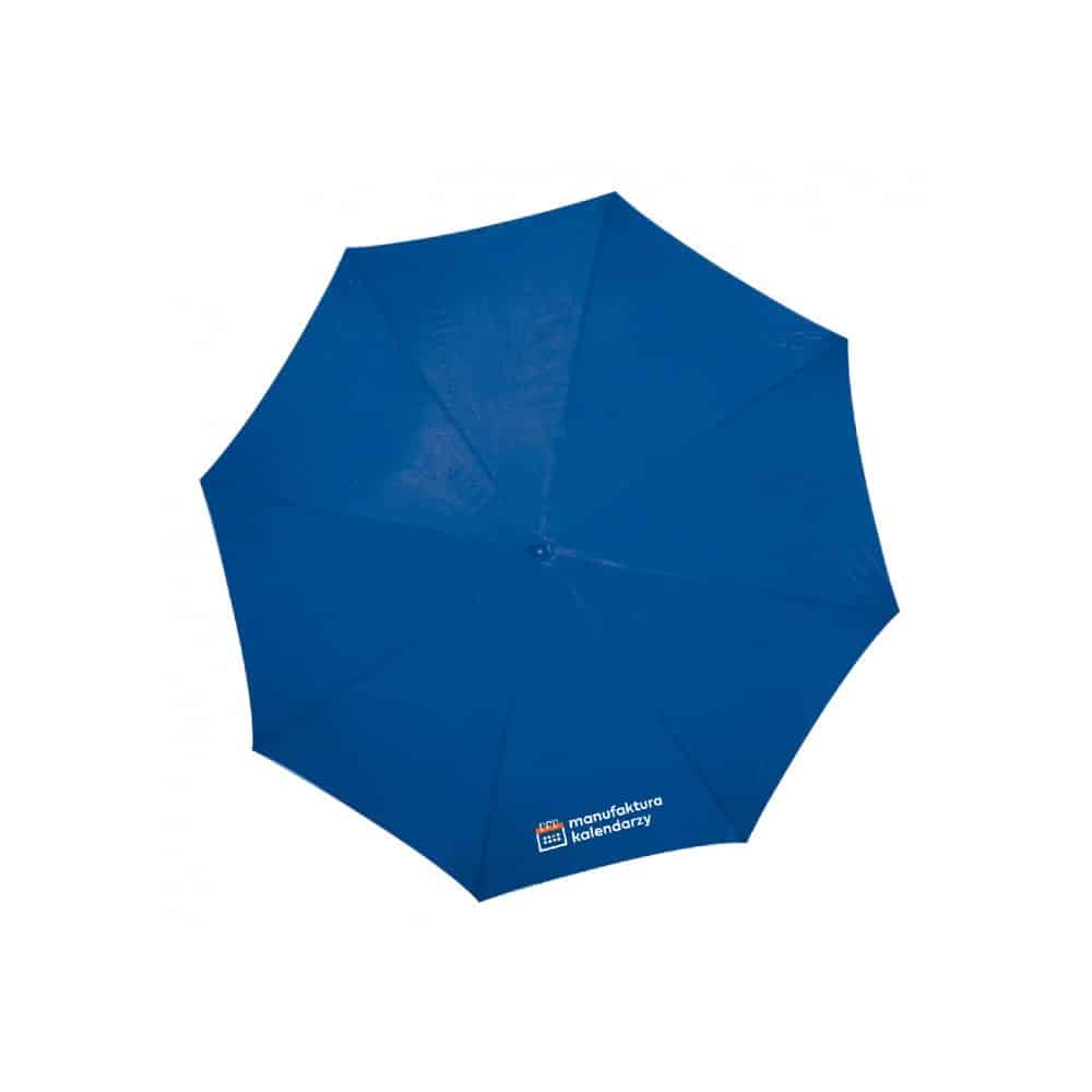parasol niebieski automatyczny z logo
