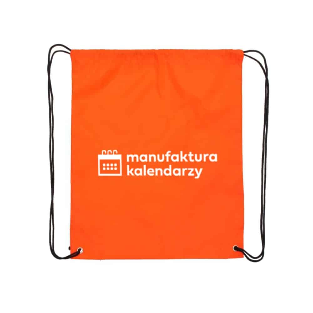 jasnopomarańczowy worko-plecak-standard z logo