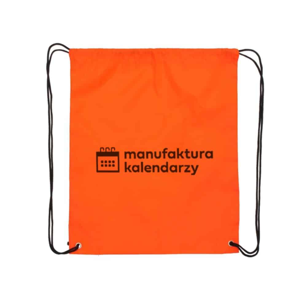pomarańczowy worko-plecak-standard z logo