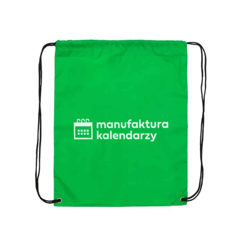 zielony worko-plecak-standard z logo