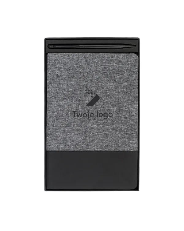 Zestaw notes z długopisem Brian A5 z firmowym logo