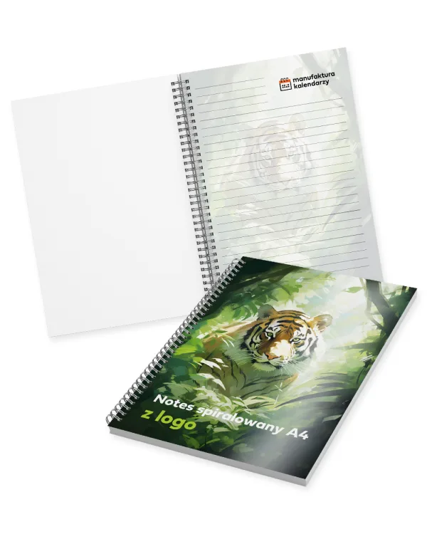 Notes spiralowany  A4 dla firm  z indywidualnym nadrukiem