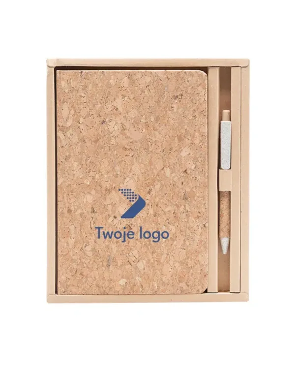 Zestaw notes z długopisem Gerard A5 z firmowym logo