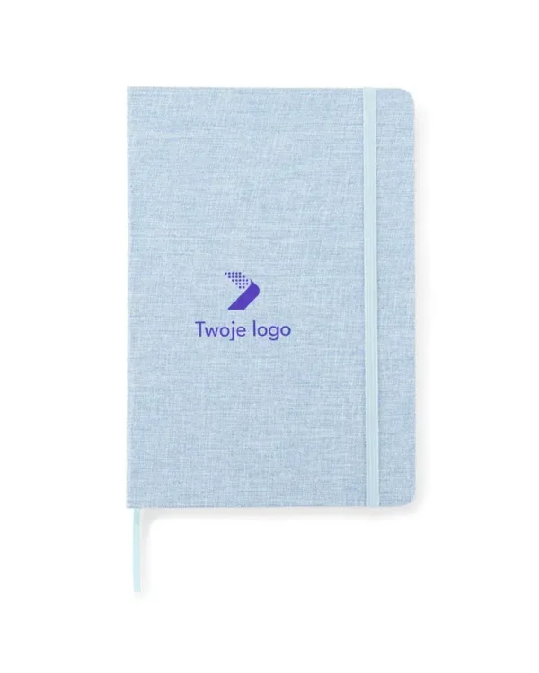 Notes z recyklingowanej bawełny BIVELLO A5 z firmowym logo