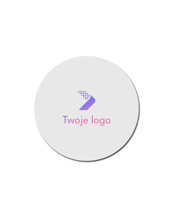 Okrągła podkładka pod mysz z firmowym logo