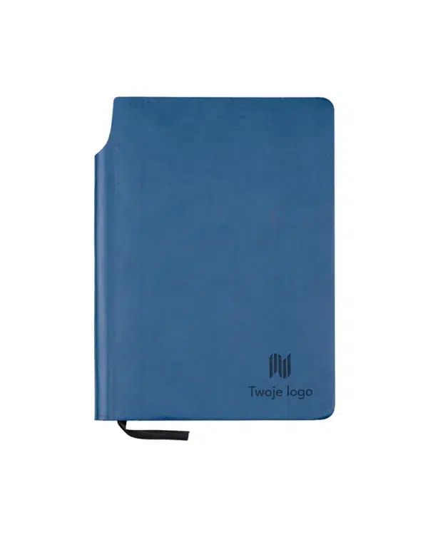 Notes z wkładką na długopis MOLI A5 z firmowym logo
