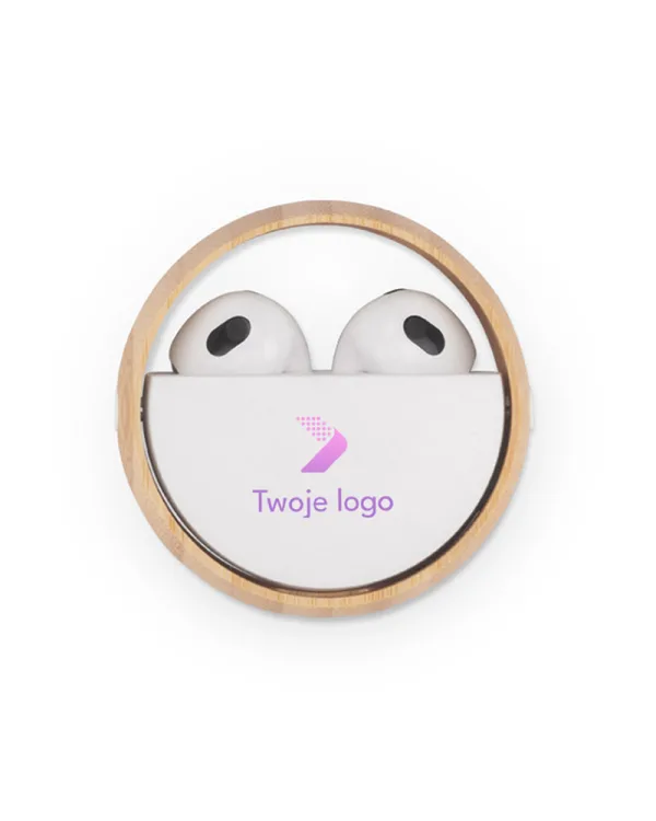 Słuchawki bezprzewodowe SPOTI z firmowym logo